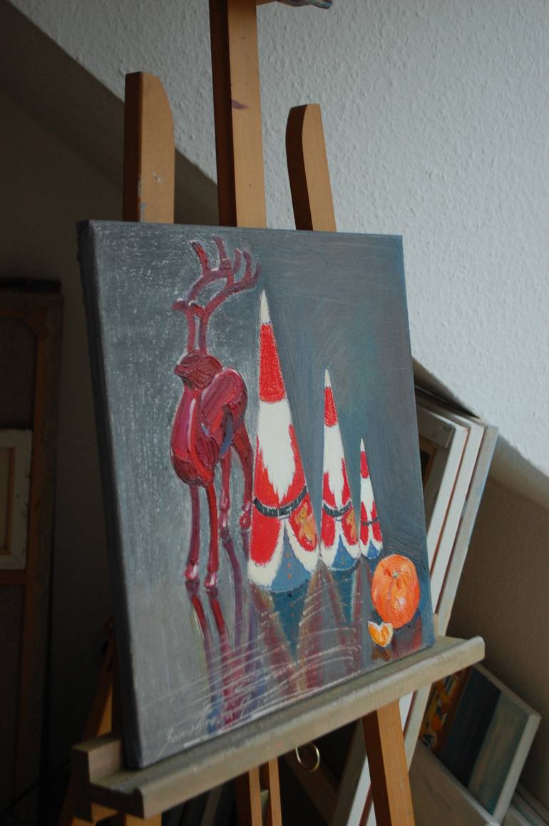 Original Conceptual Still Life Painting by Polina Zinoveeva