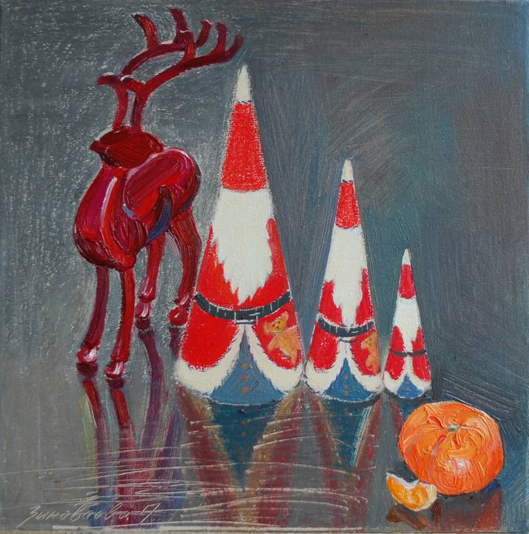 Original Conceptual Still Life Painting by Polina Zinoveeva