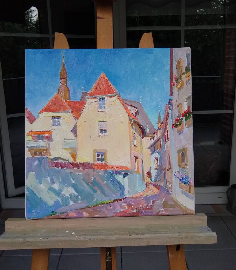 Original Impressionism Cities Painting by Polina Zinoveeva