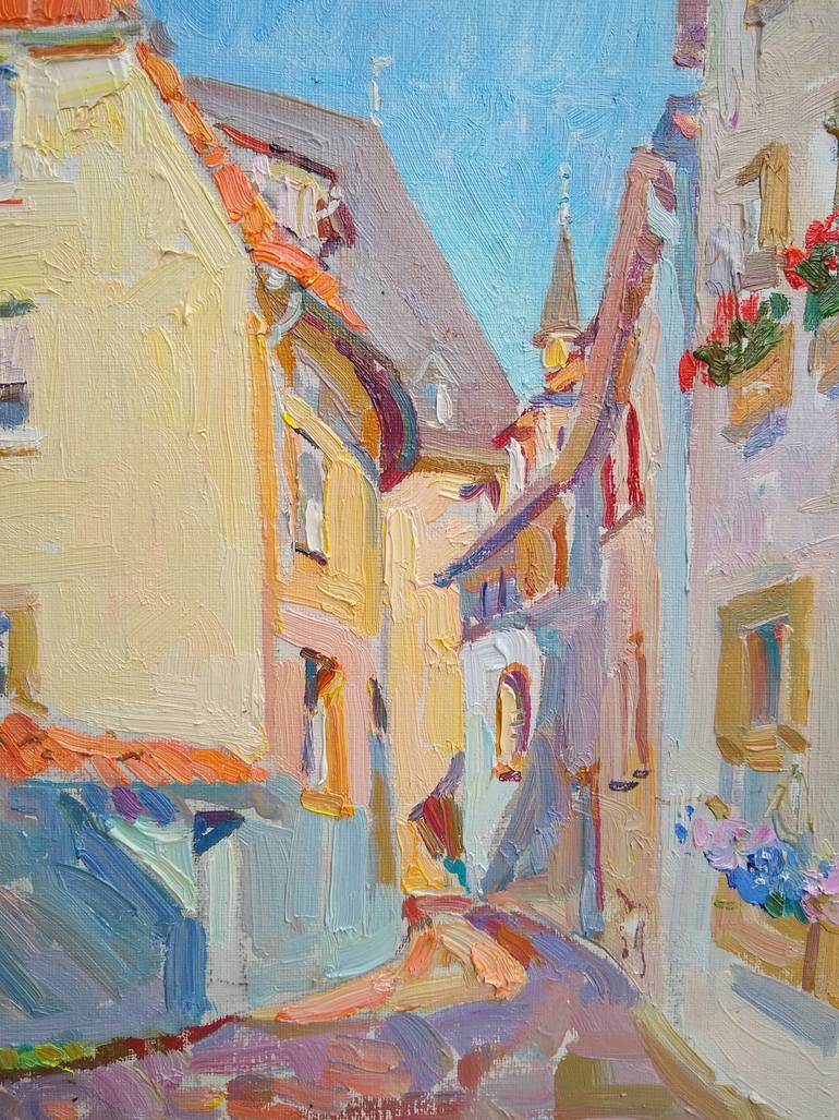 Original Impressionism Cities Painting by Polina Zinoveeva