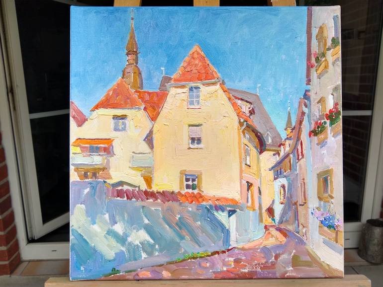 Original Impressionism Cities Painting by Polina Zinoveeva