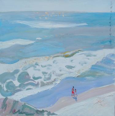 Original Modern Beach Paintings by Polina Zinoveeva