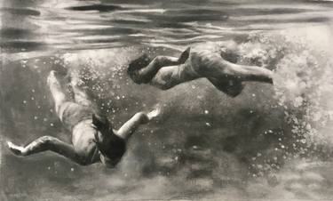 Original Figurative Water Drawing by Patsy Mcarthur