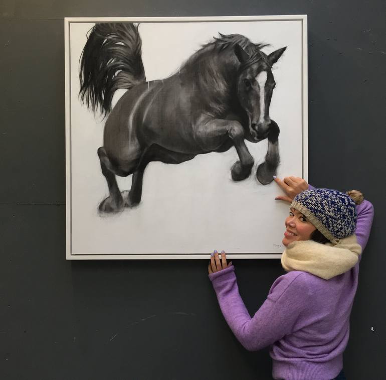 Original Realism Animal Drawing by Patsy Mcarthur