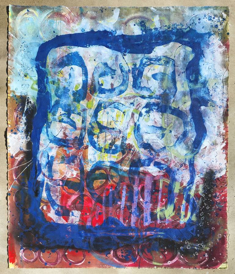 Original Abstract Expressionism Abstract Painting by dale voelker