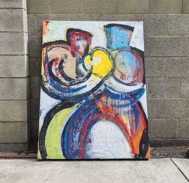 Original Abstract Sport Painting by Dale Voelker
