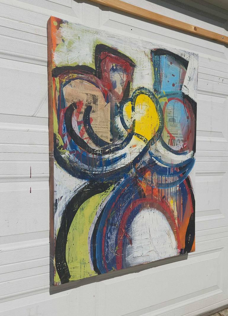Original Abstract Sports Painting by Dale Voelker