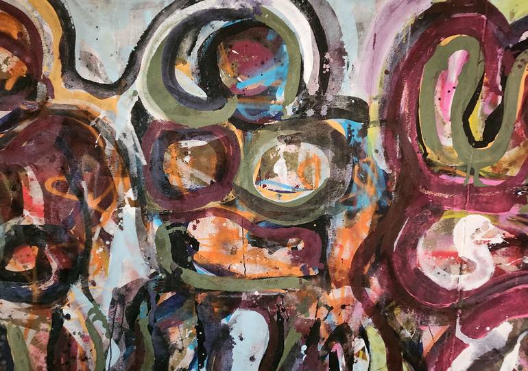 Original Abstract Expressionism Abstract Painting by Dale Voelker