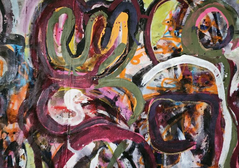 Original Abstract Expressionism Abstract Painting by Dale Voelker