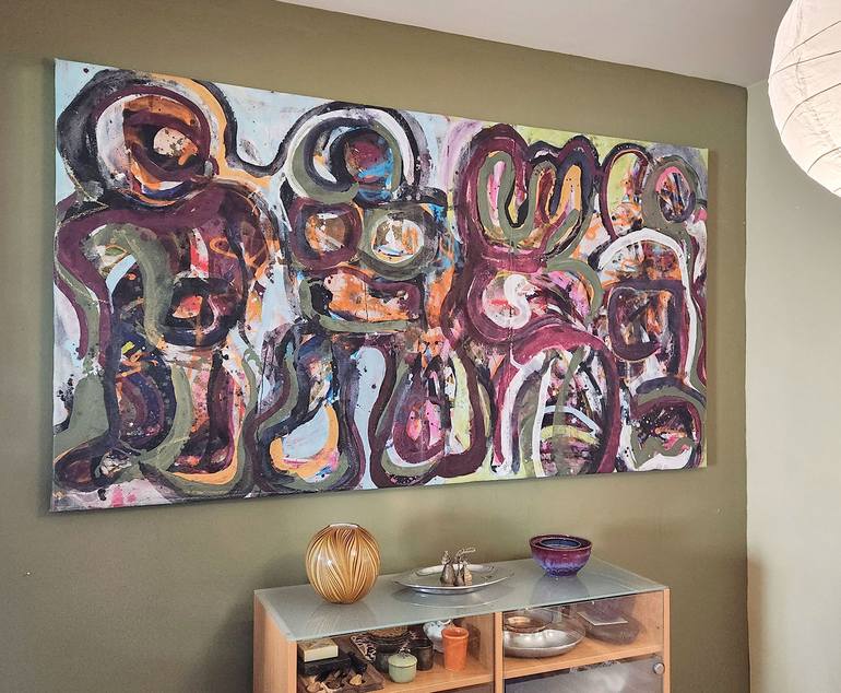 Original Abstract Expressionism Abstract Painting by Dale Voelker