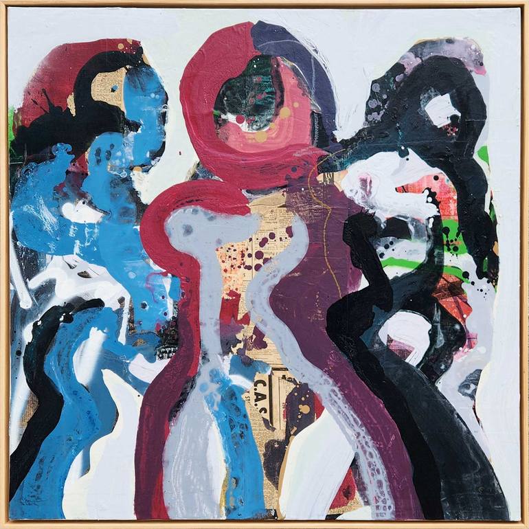 Original Figurative Abstract Painting by Dale Voelker