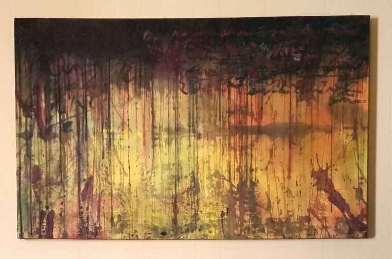 Original Abstract Expressionism Abstract Painting by dale voelker