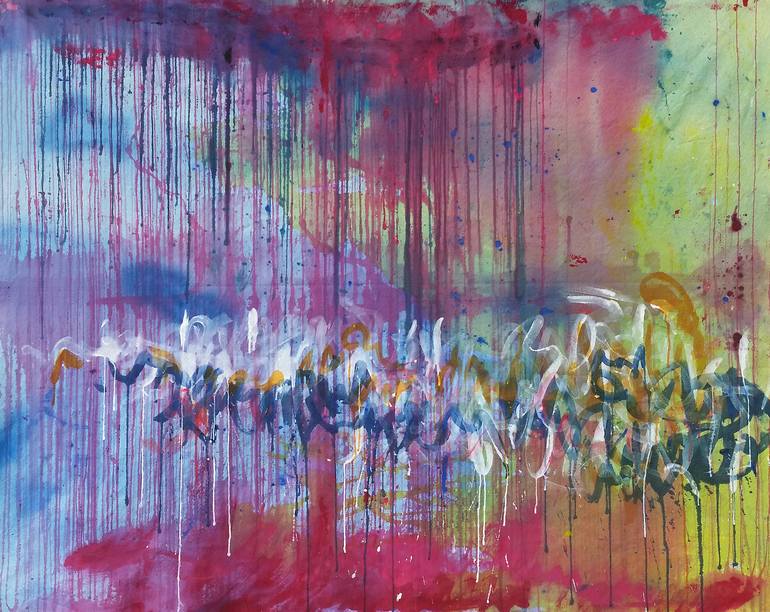 Original Abstract Expressionism Abstract Painting by Dale Voelker