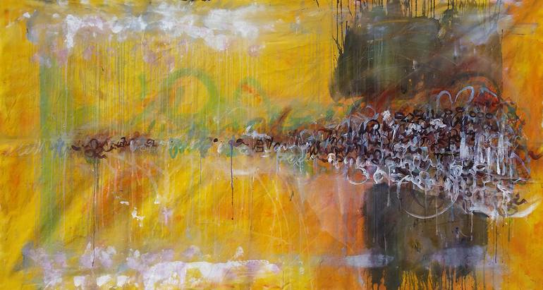 Original Abstract Expressionism Abstract Painting by Dale Voelker