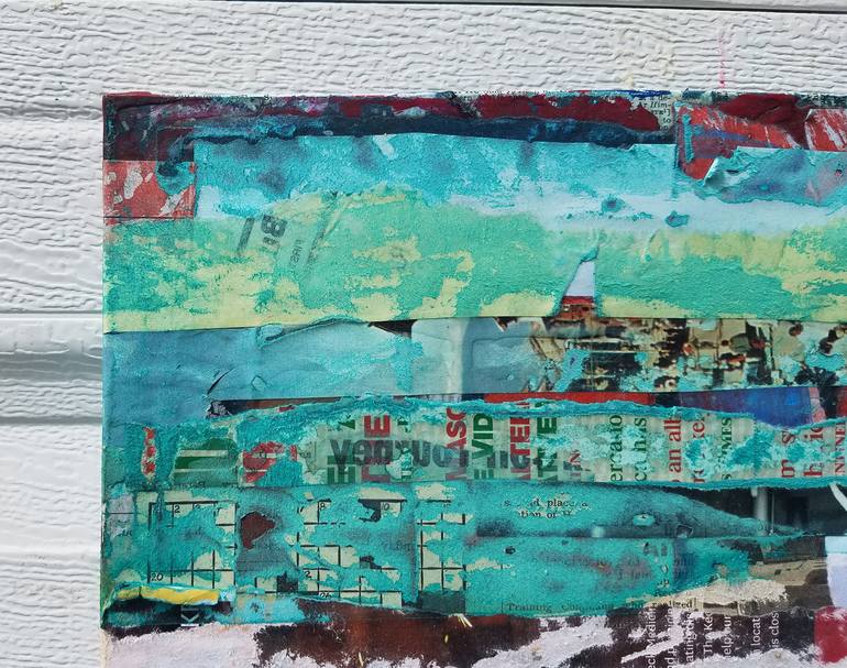 Original Abstract Collage by dale voelker