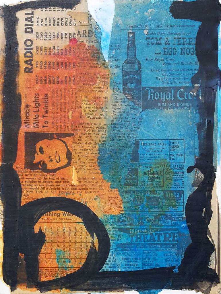 Original Conceptual Abstract Collage by dale voelker