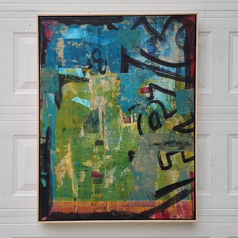 Original Documentary Abstract Painting by dale voelker
