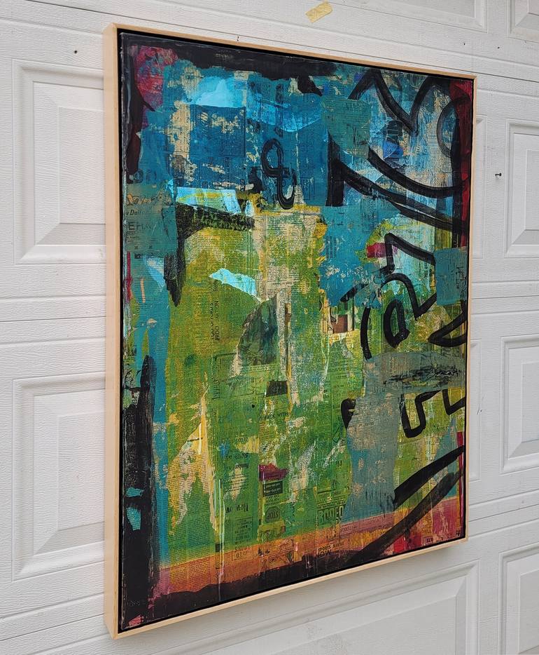 Original Documentary Abstract Painting by dale voelker