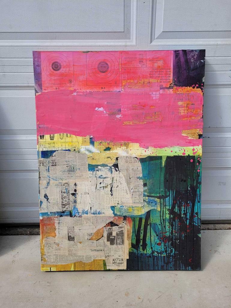 Original Street Art Abstract Painting by dale voelker