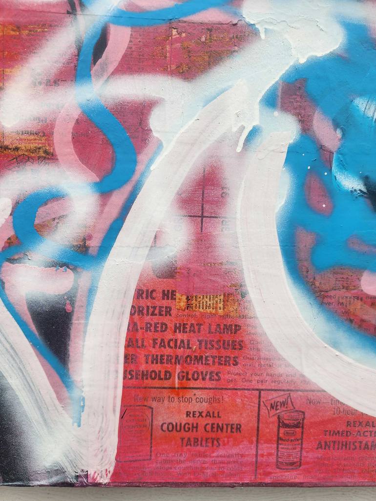 Original Street Art Abstract Painting by Dale Voelker