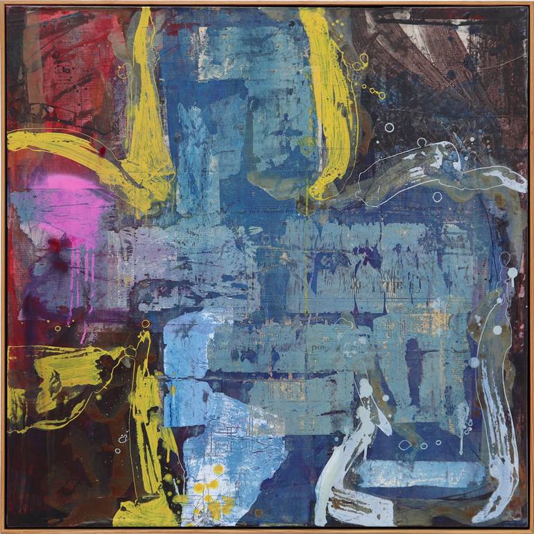 Original Abstract Expressionism Abstract Painting by Dale Voelker