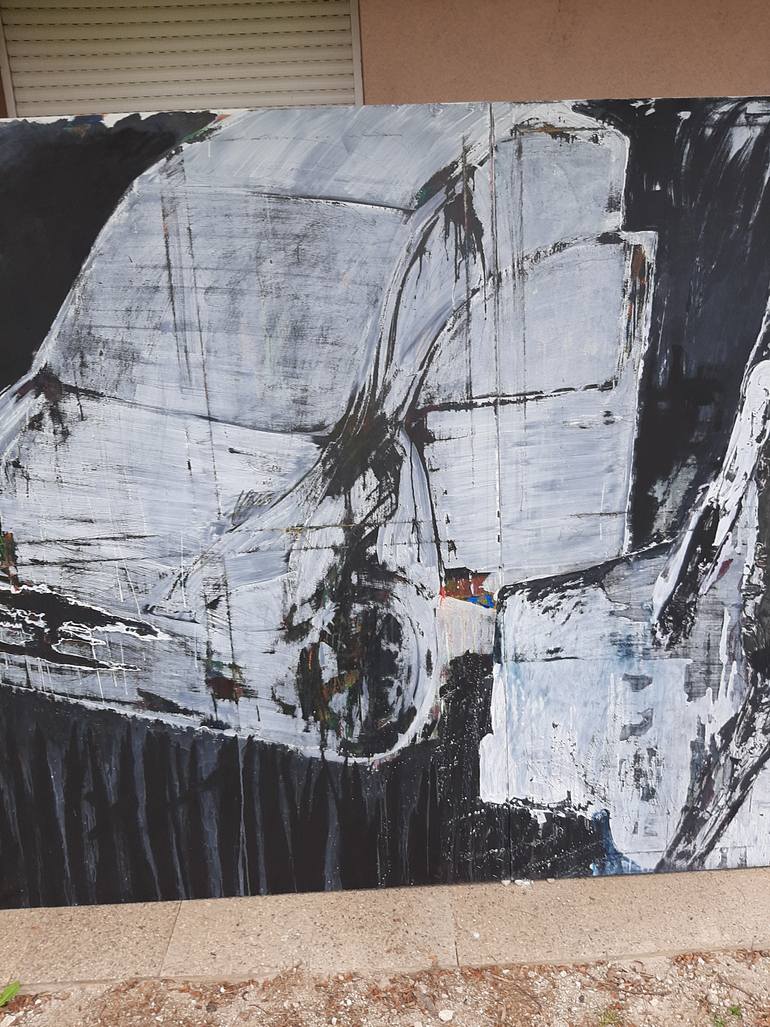 Original Abstract Expressionism Women Painting by Bostjan Jurecic Alluvio