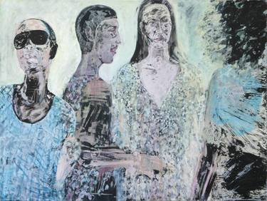 Original Abstract People Paintings by Bostjan Jurecic Alluvio