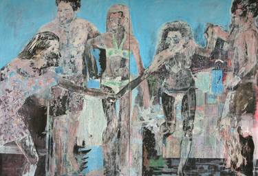Original Abstract People Paintings by Bostjan Jurecic Alluvio