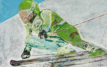 Original Abstract Sports Paintings by Bostjan Jurecic Alluvio