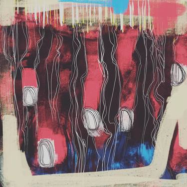 Original Abstract Expressionism Abstract Mixed Media by Jonathan Hammer