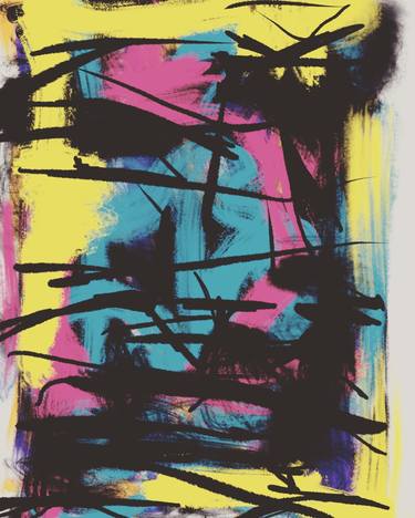 Print of Abstract Expressionism Abstract Mixed Media by Jonathan Hammer