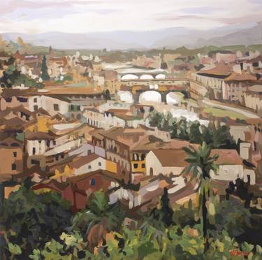 Original Impressionism Cities Paintings by Joanne Hastie