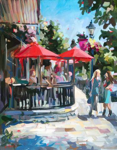Original Impressionism Cities Painting by Joanne Hastie