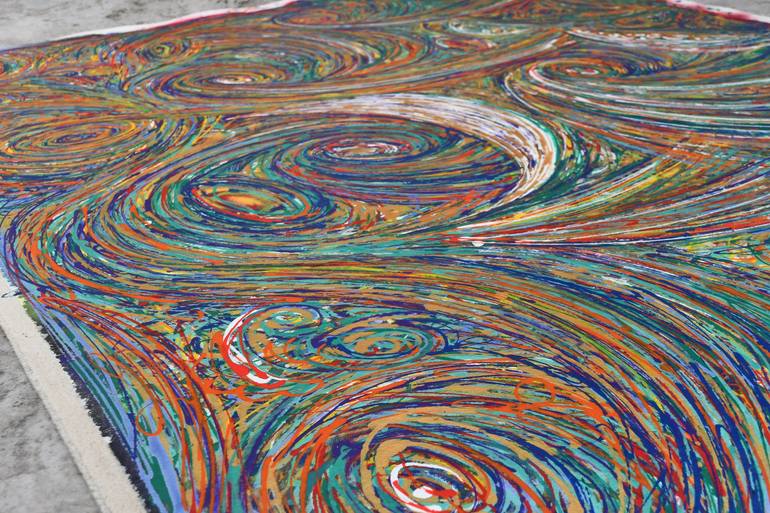 Original Abstract Expressionism Abstract Painting by Gautam Pal