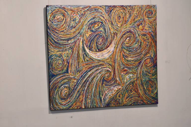 Original Abstract Expressionism Abstract Painting by Gautam Pal