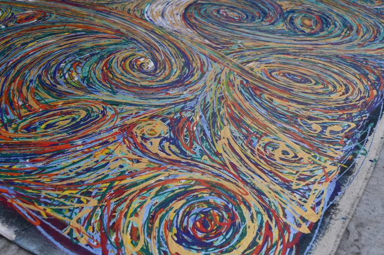 Original Abstract Expressionism Abstract Painting by Gautam Pal