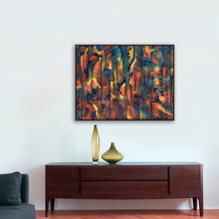 Original Abstract Painting by Seby Augustine