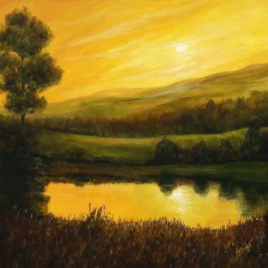 Original Landscape Painting by Seby Augustine