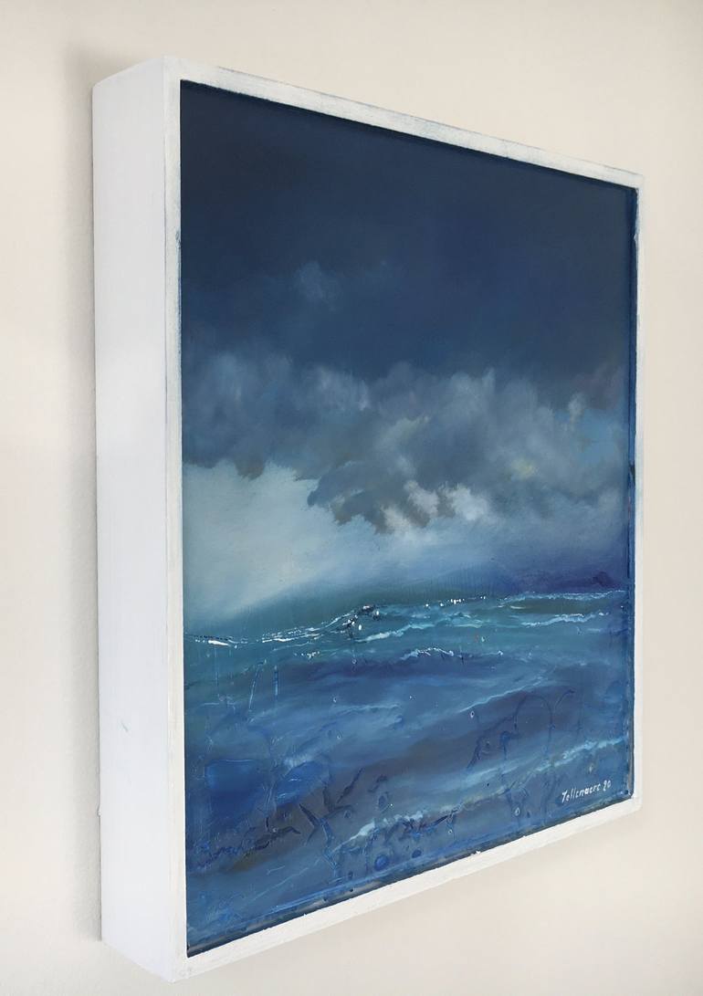 Original Expressionism Seascape Painting by Marieke Tollenaere