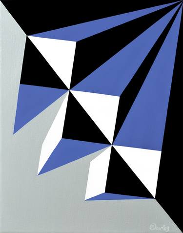 Original Abstract Geometric Paintings by Ryan Davies