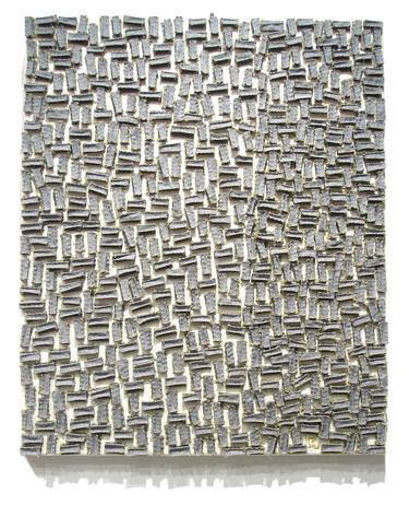 Original Abstract Expressionism Architecture Collage by Hui-Mei Pan