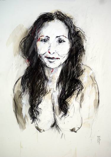 Print of Figurative People Drawings by Klaas Koster