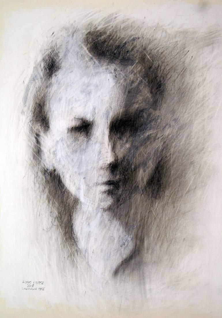 unknown face Drawing by Klaas Koster Saatchi Art