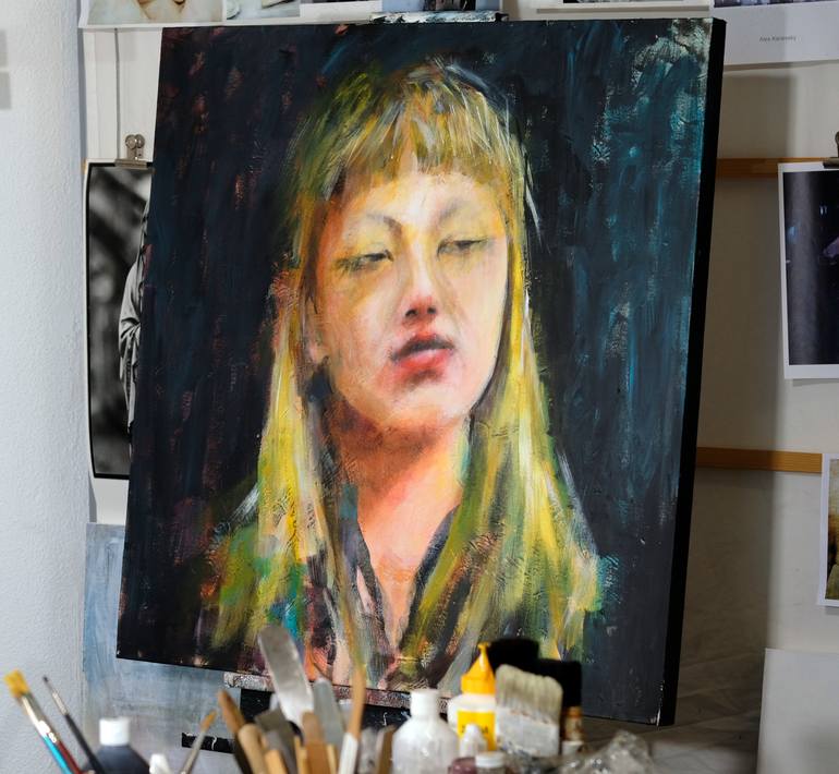 Original Figurative People Painting by Klaas Koster