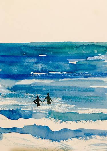 Original Beach Paintings by Lucille Whitaker