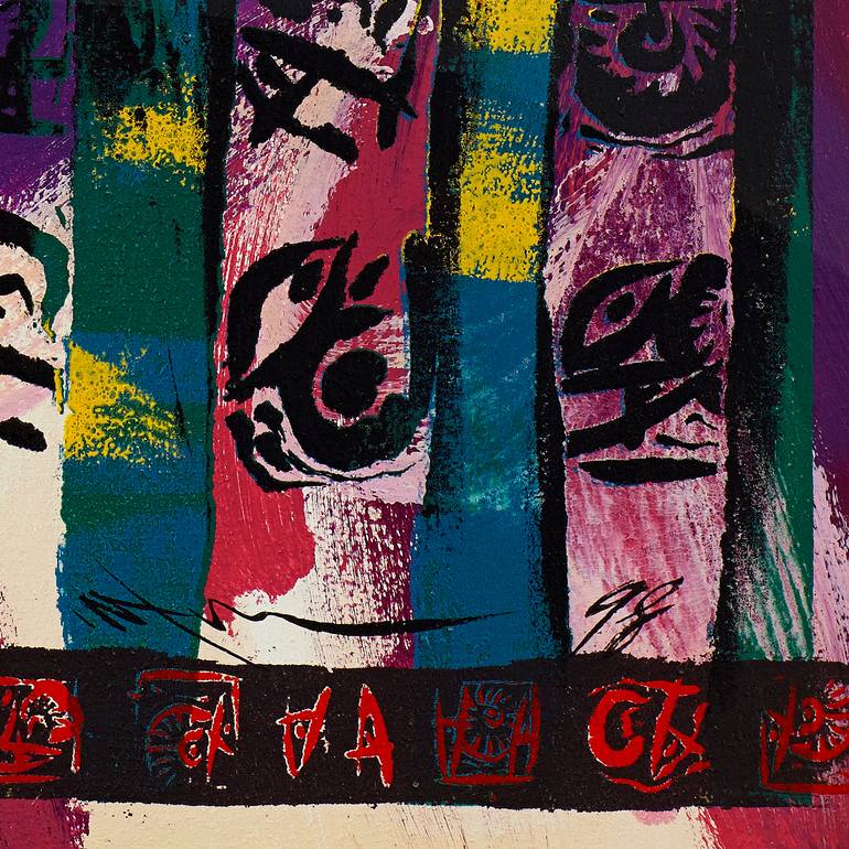 Original Abstract Expressionism Abstract Painting by Ng Foo Cheong