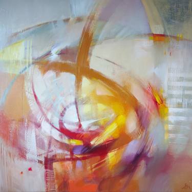 Original Abstract Expressionism Abstract Painting by Aiste Jurgilaite