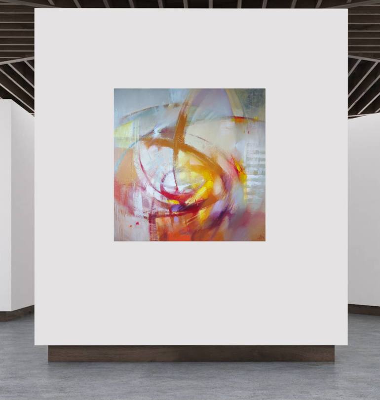 Original Abstract Expressionism Abstract Painting by Aiste Jurgilaite