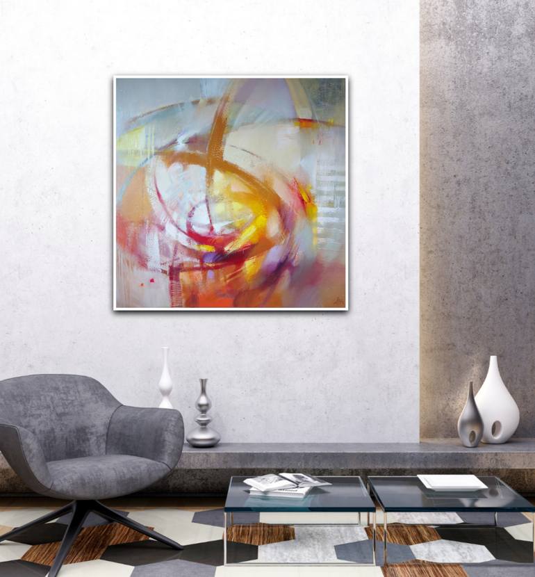 Original Abstract Expressionism Abstract Painting by Aiste Jurgilaite