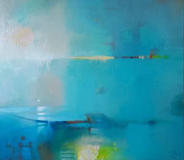 Original Abstract Boat Paintings by Aiste Jurgilaite